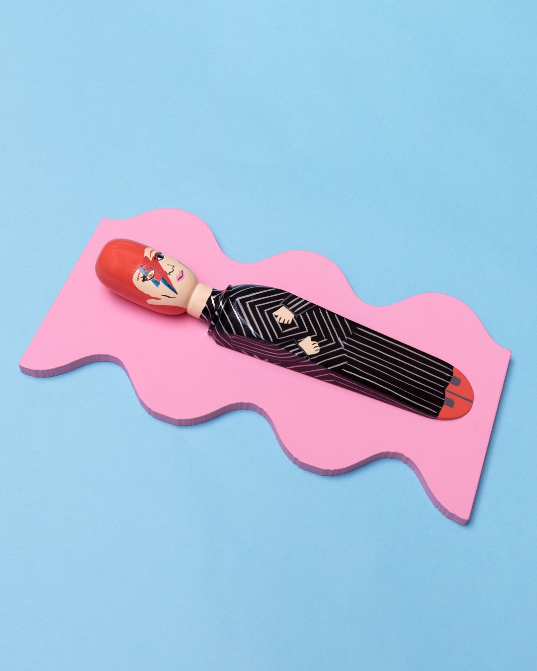 Door Stop 'Major Dave' Hand Painted Wood | BowieGallery